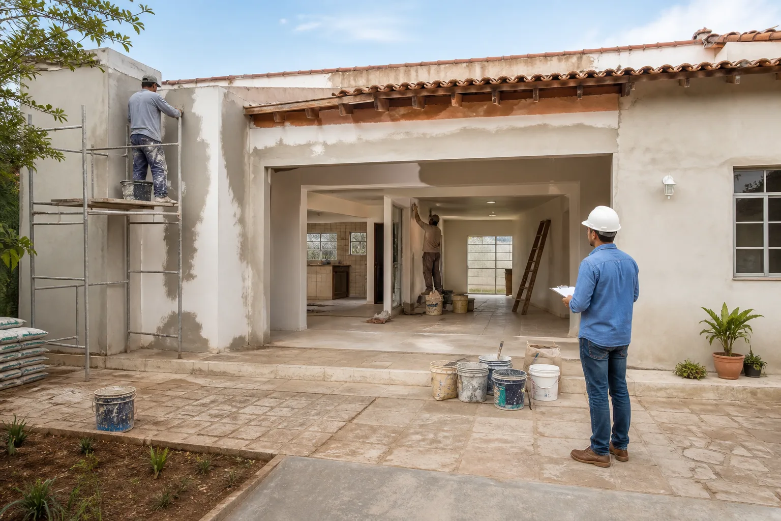 Hero local para Guará com reforma completa de sobrado e execução acompanhada por responsável técnico. Reforma completa de sobrado no Guará com modernização de fachada e interiores
