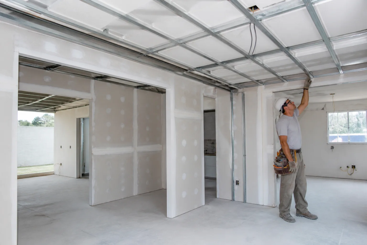 Drywall e divisórias otimizando apartamento residencial no DF
